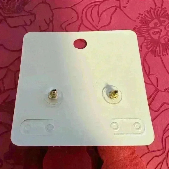 Hand Beaded Pink Bunny Earrings - Picture 6 of 7